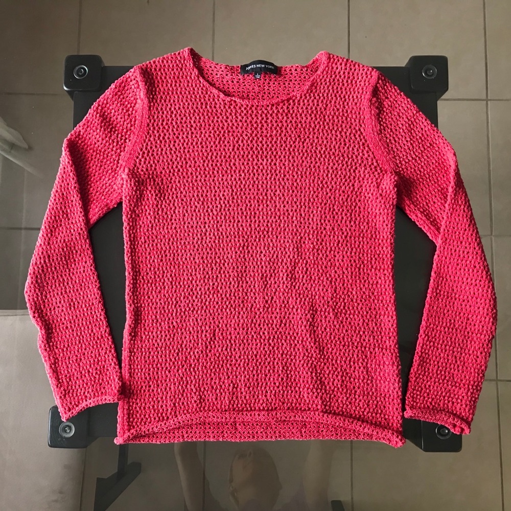 Red Knitted Sweater by Jones NewYork